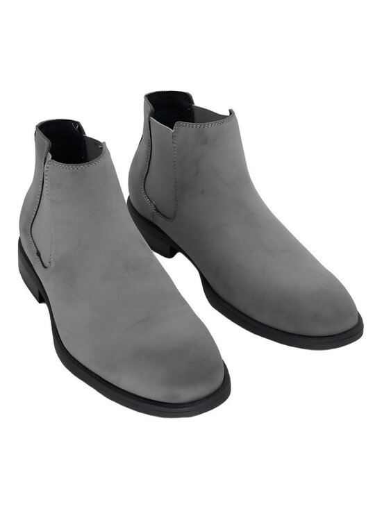 Madden Men\'s Maxxin Mid Height Chelsea Boots Grey Suede US 9M EU 42